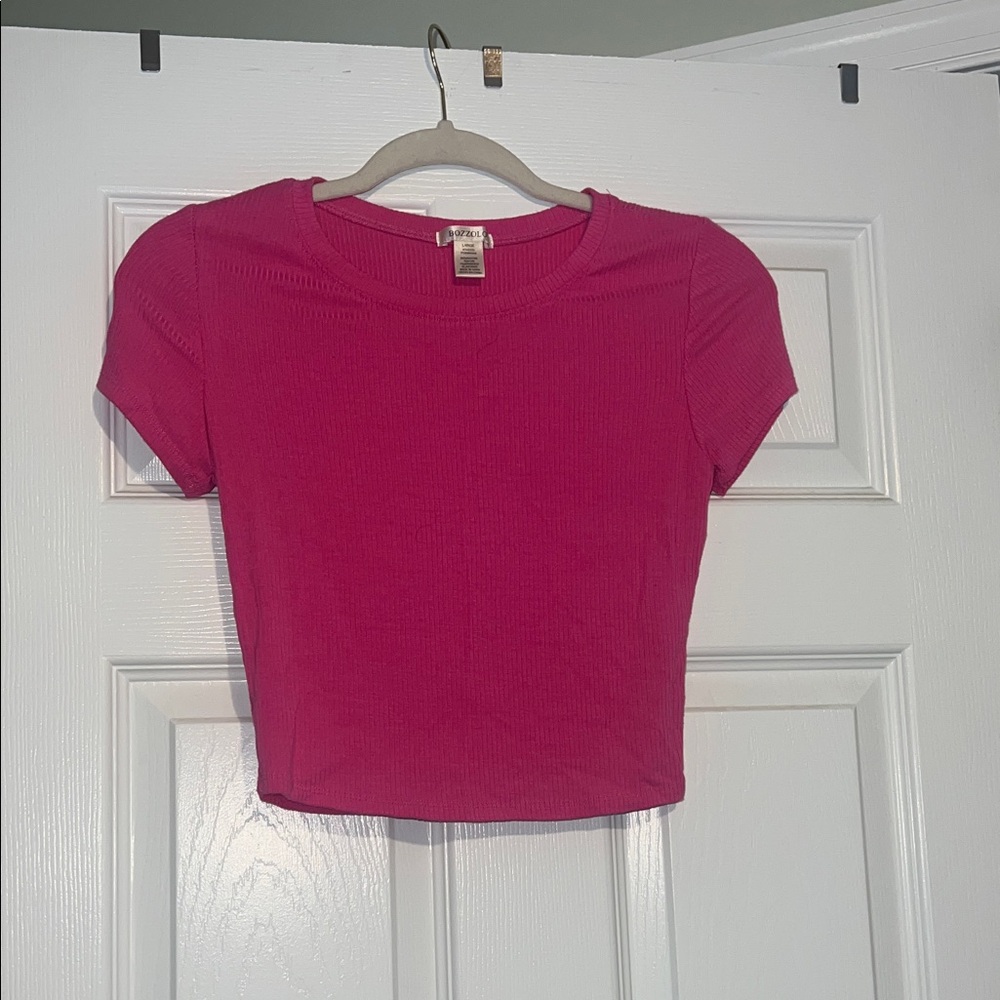 Bozzolo Fuchsia Crop Top